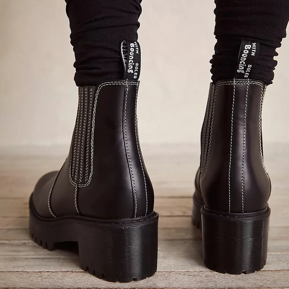 🔥LAST PAIR🔥NEW Dr. Martens Rometty Atlas Platform Chelsea Leather Boots - Picture 9 of 11